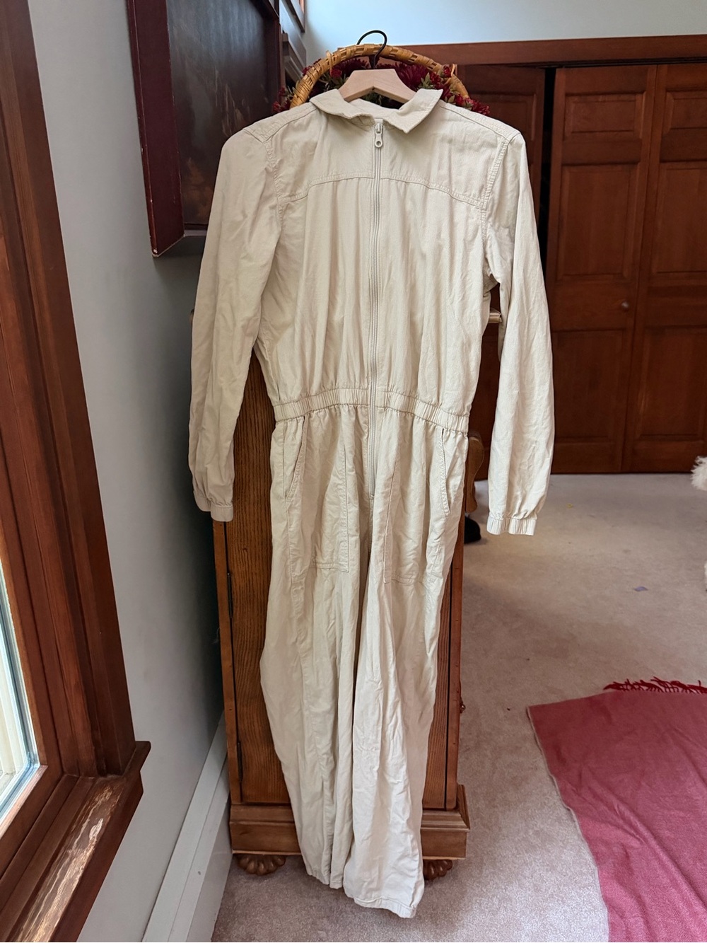 aerie Cream Utility Jumpsuit - Picture 2 of 6